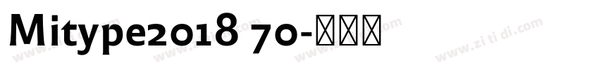 Mitype2018 70字体转换